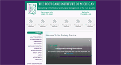 Desktop Screenshot of footcareinstitute.com